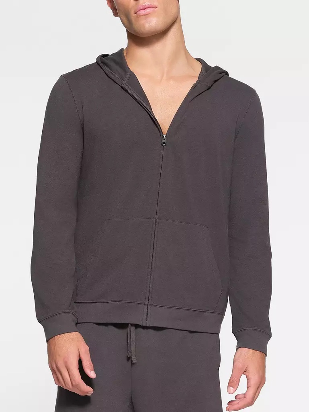 SKIMS NWT Men’s Jersey Lounge Zip Up Hoodie Minimalist Soft Streetwear Size M